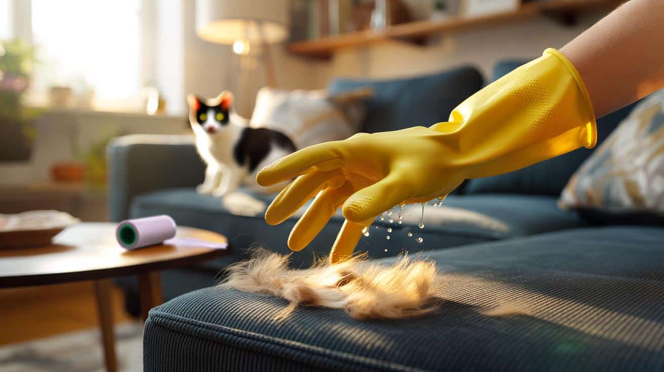 Cat owners are ditching lint rollers for this genius trick that removes fur instantly